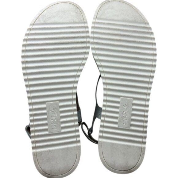 LifeStride Women’s Zeeta Silver Metallic Thong Sandal – Size 11 M - Picture 5 of 8